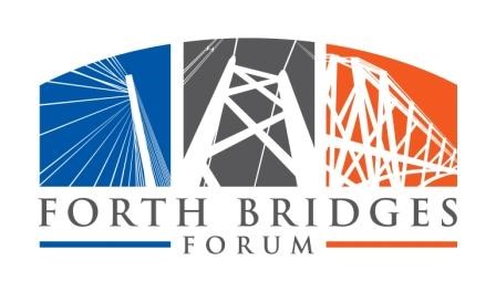 Forth Bridges Forum logo, showing icons of all three bridges.