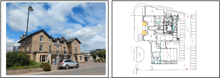 Residential 3 storey property and plan view of proposed development