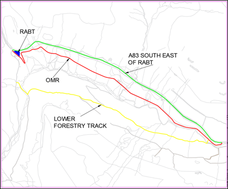 Plan of Glen Croe Southeast of RABT