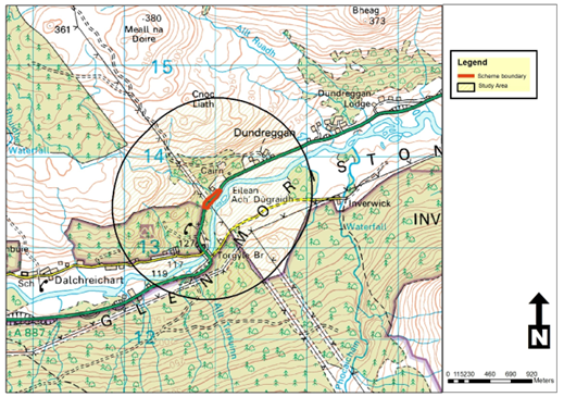 Map showing ecology study area