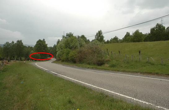 Road passing through countryside