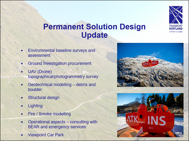 Slide 9 as described in text below. Images of drone being used to carry out research of the area.