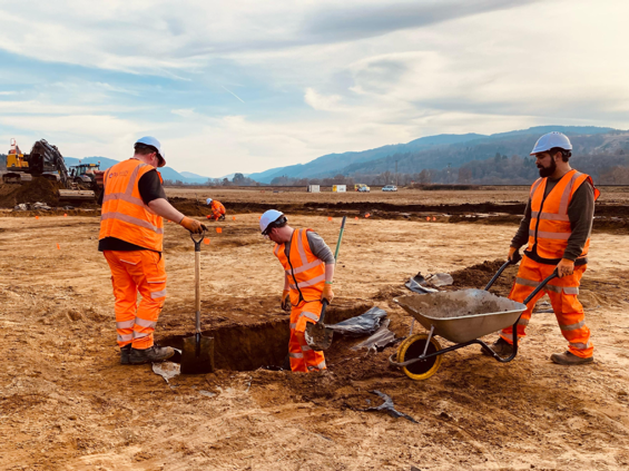 Figure 6. Archaeology advance works for A9 Dualling Tay Crossing to Ballinluig