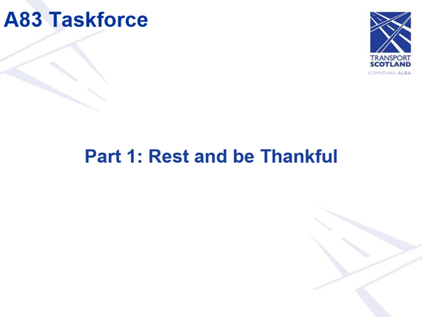 Slide 3 - Part 1: Rest and be Thankful, as described in the following text