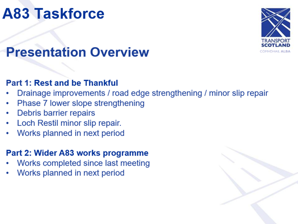Slide 2 - Presentation Overview, as described in the following text