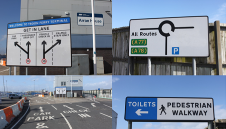 Site outlay and signage