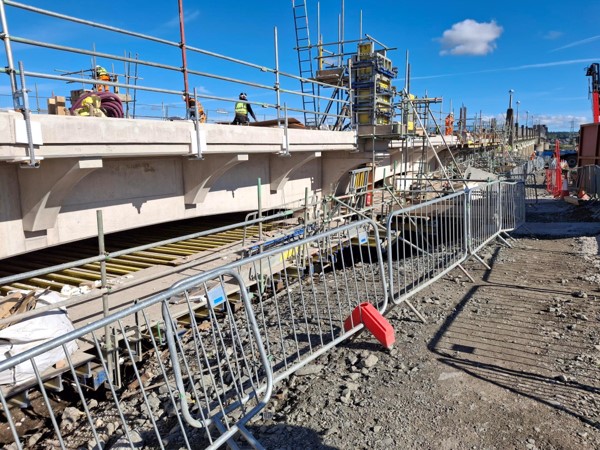 Figure 9. The A985 Kincardine bridge southern piled viaduct replacement