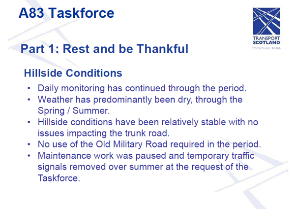 Slide 3 - Part 1: Rest and be Thankful, as described in the following text