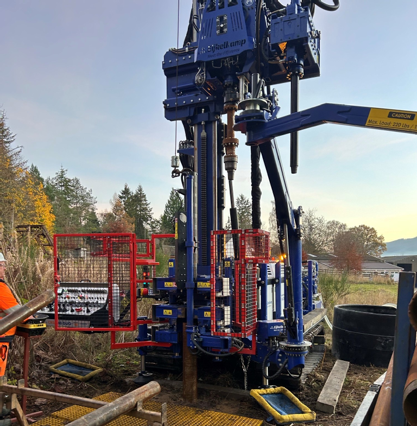 Figure 3. Ground investigation work for A9 Dualling: Tay Crossing to Ballinluig project