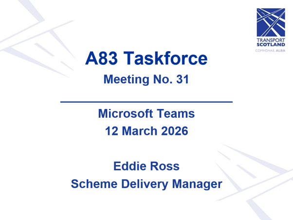 Slide 1 - Meeting details, as described in the following text