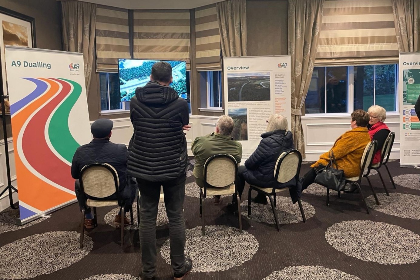 Figure 8. A public drop-in exhibition for the A9 Dualling delivery plan