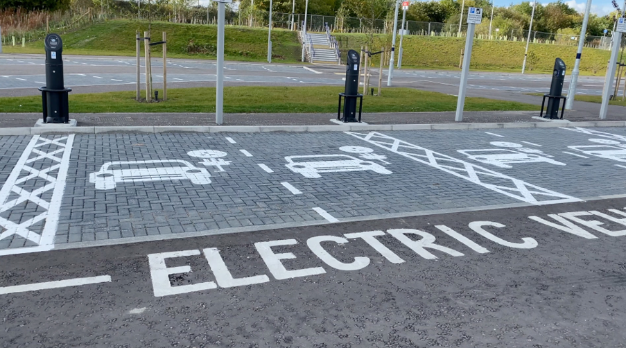 Figure 4. An electric vehicle charging station