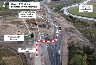 Map of the TTS at the Tomatin North junction