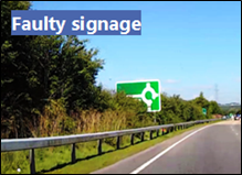 Faulty signage
