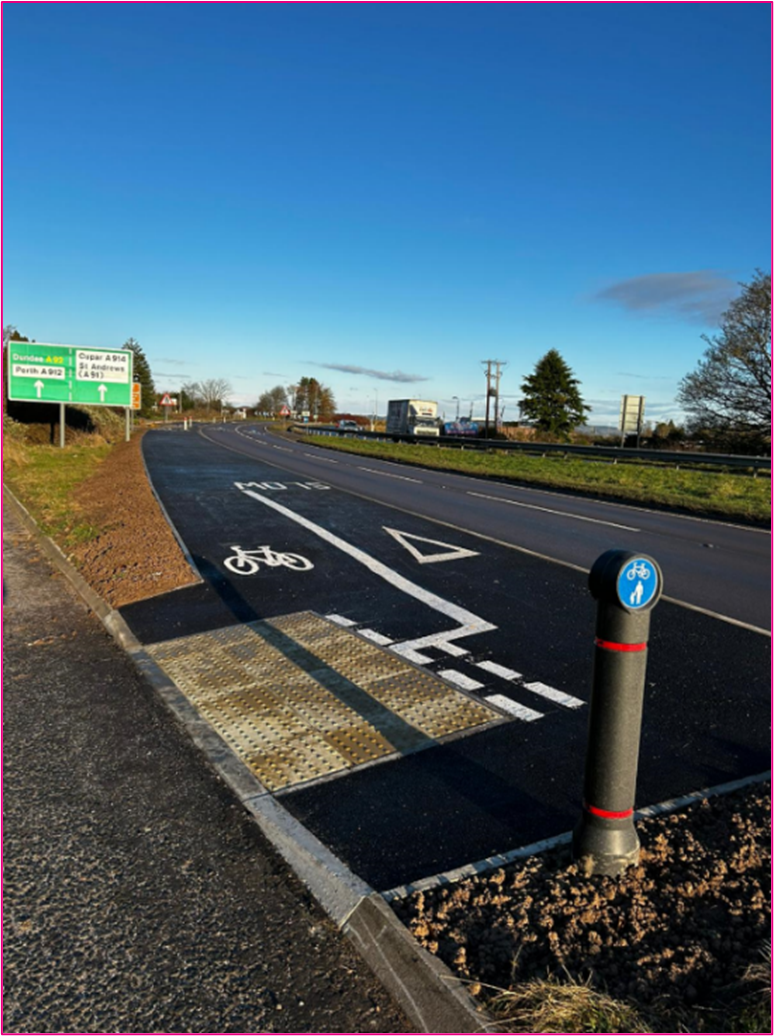 Figure 4 2: Cycle path on the Trunk Road Network