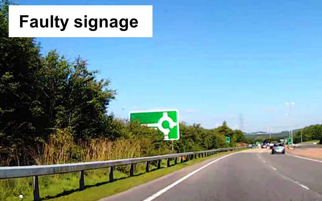 Foliage obscuring the bottom of a road sign